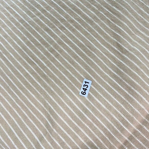 UNTUCKit Lambert Tee Long Sleeve Mens XL Crew Neck Cream & White Stripe Pullover - Picture 9 of 9